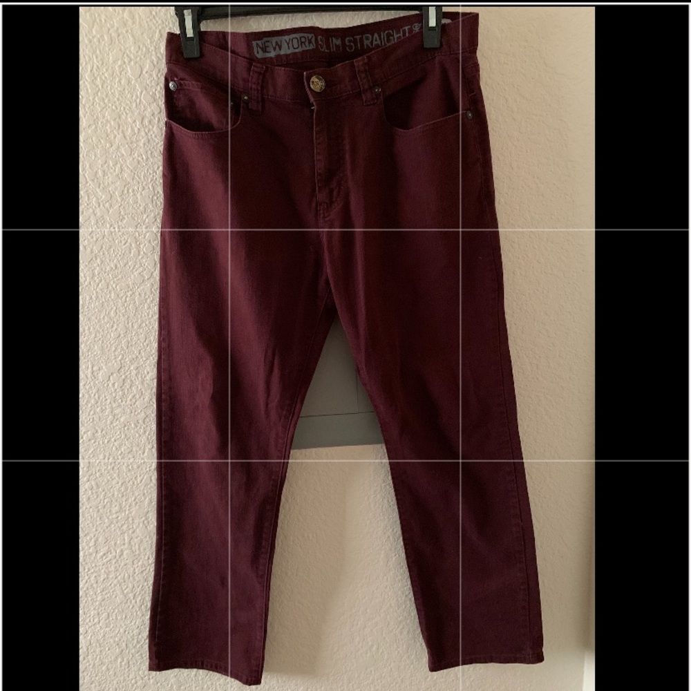 Maroon Jeans